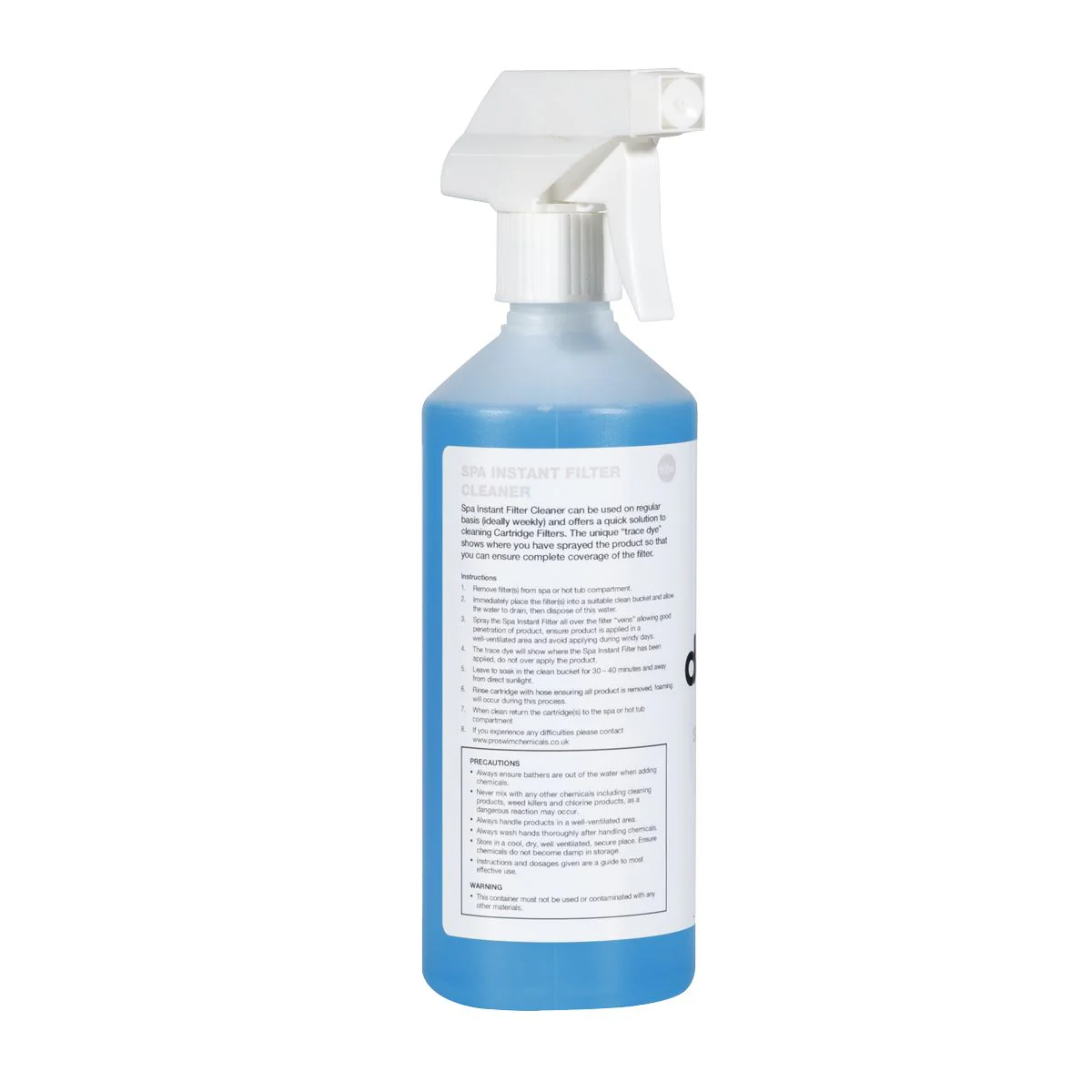 Dellonda Universal Instant Cartridge Filter Cleaner for Hot Tubs/Spas 500ml - Image 2