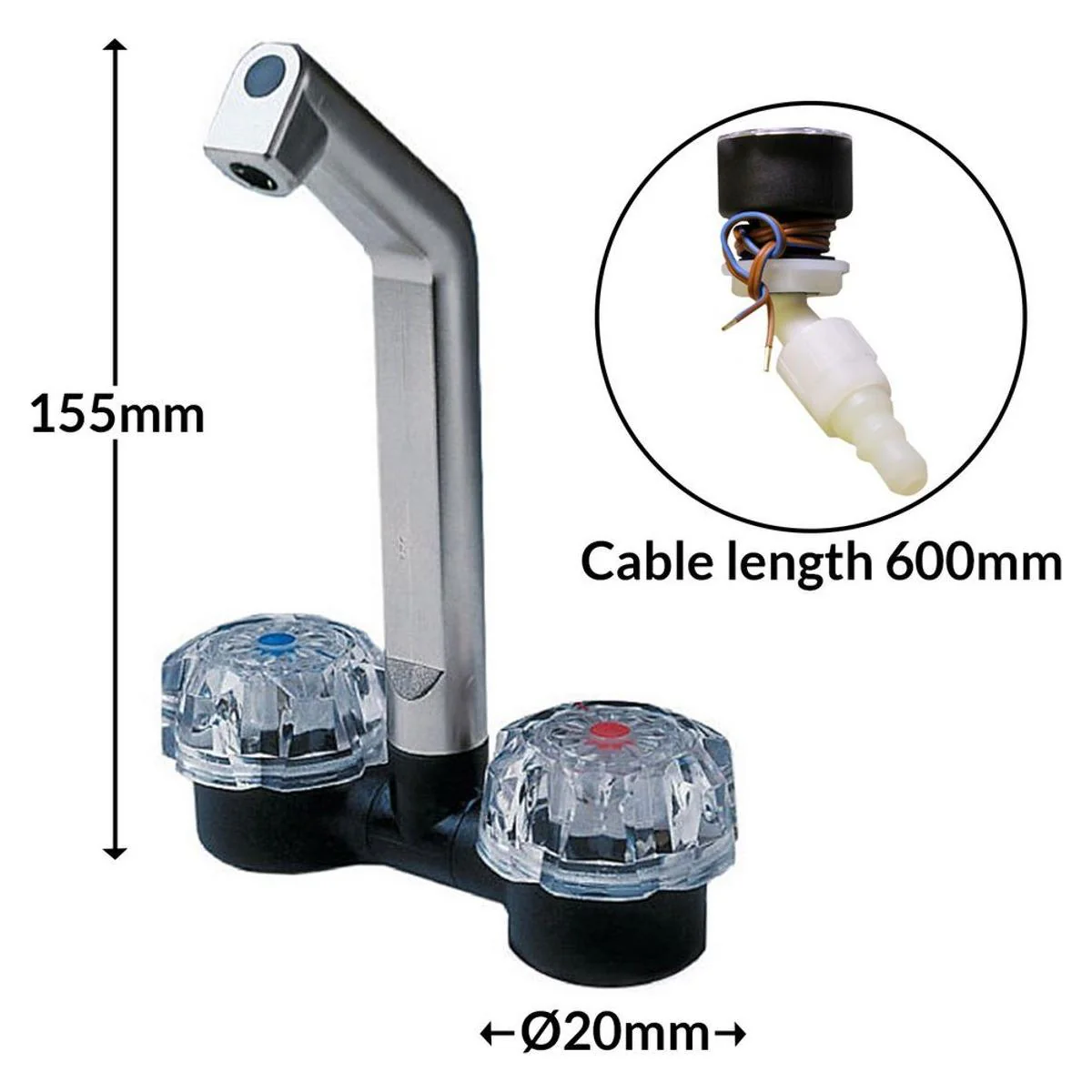 Deluxe Mixer Tap for Caravan/Motorhome - Image 2