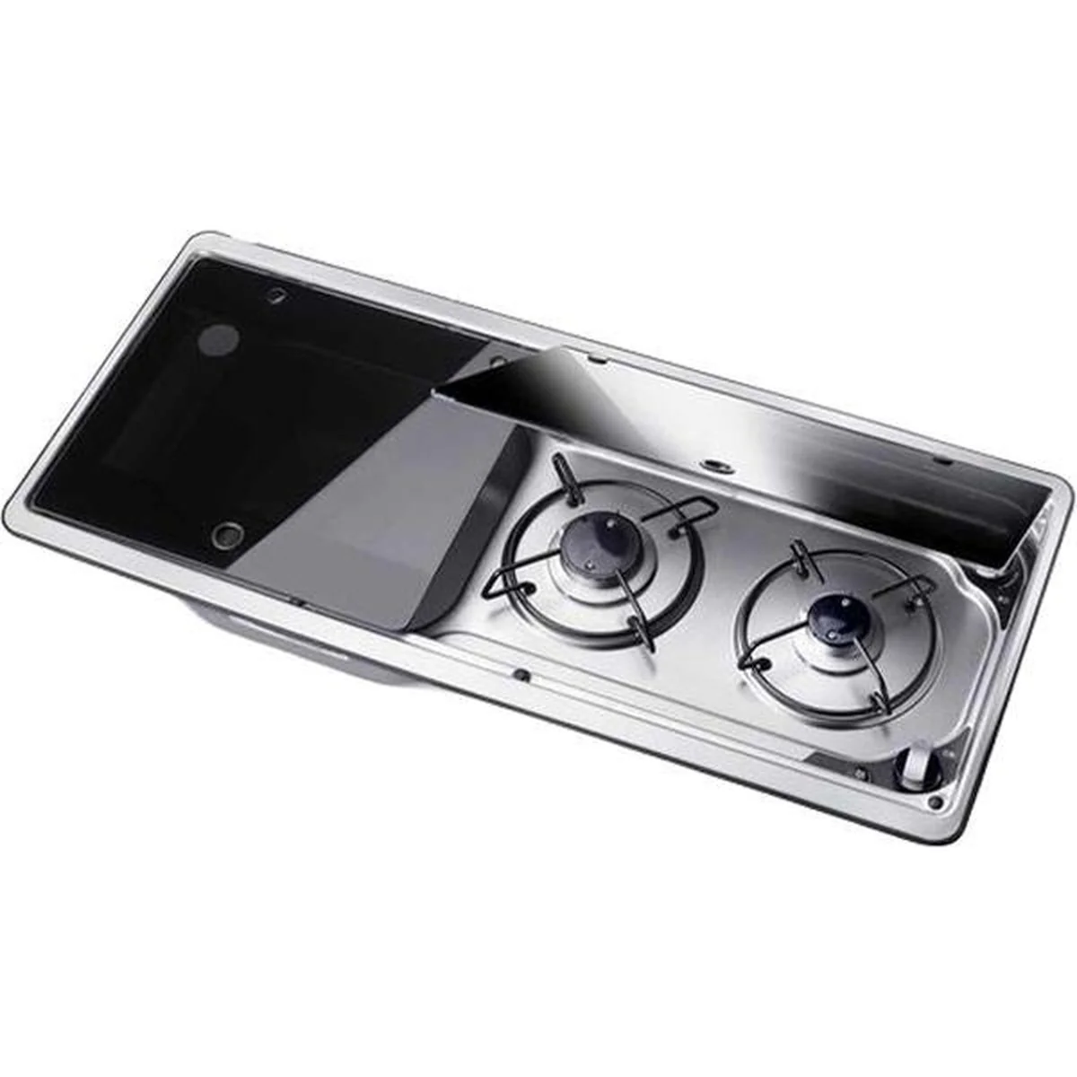 Dometic 2 Burner Hob & Sink Unit 9722 L/H (Piezo Ignition & Shut Off) - Image 3