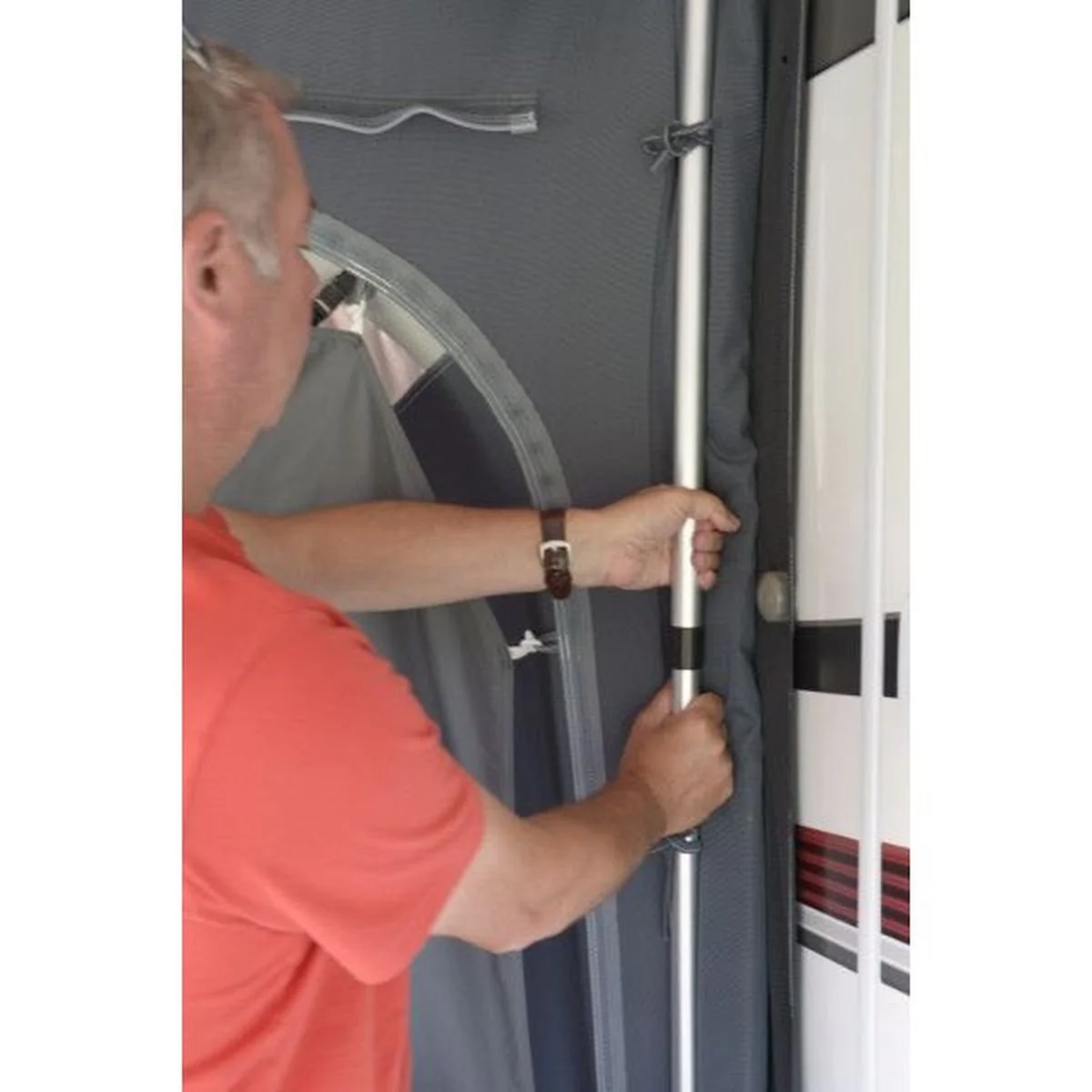 Dometic Deluxe Rear Upright Pole Set Telescopic Twist Lock - Image 3