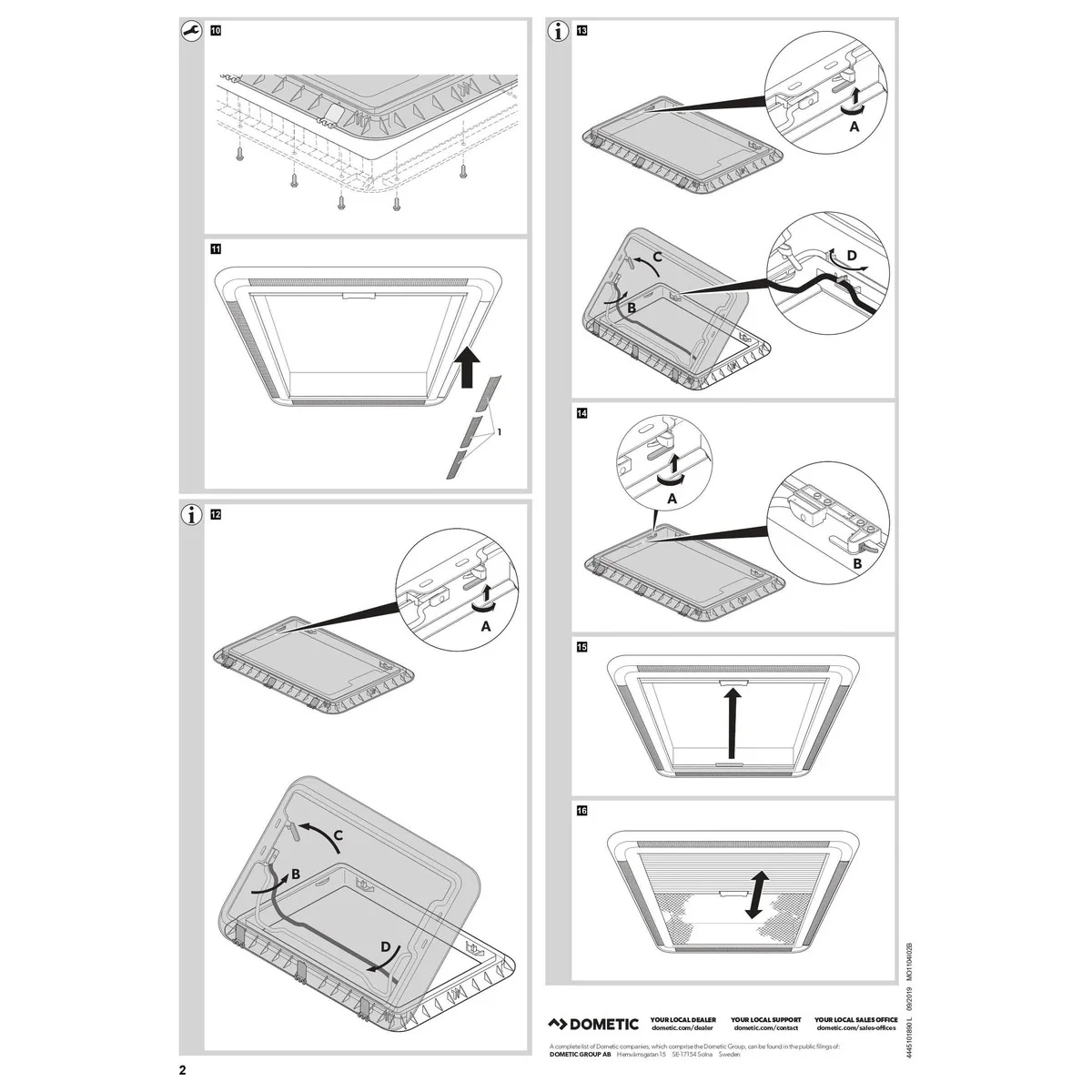 Dometic Heki 2 Rooflight 9104100235 - Image 8