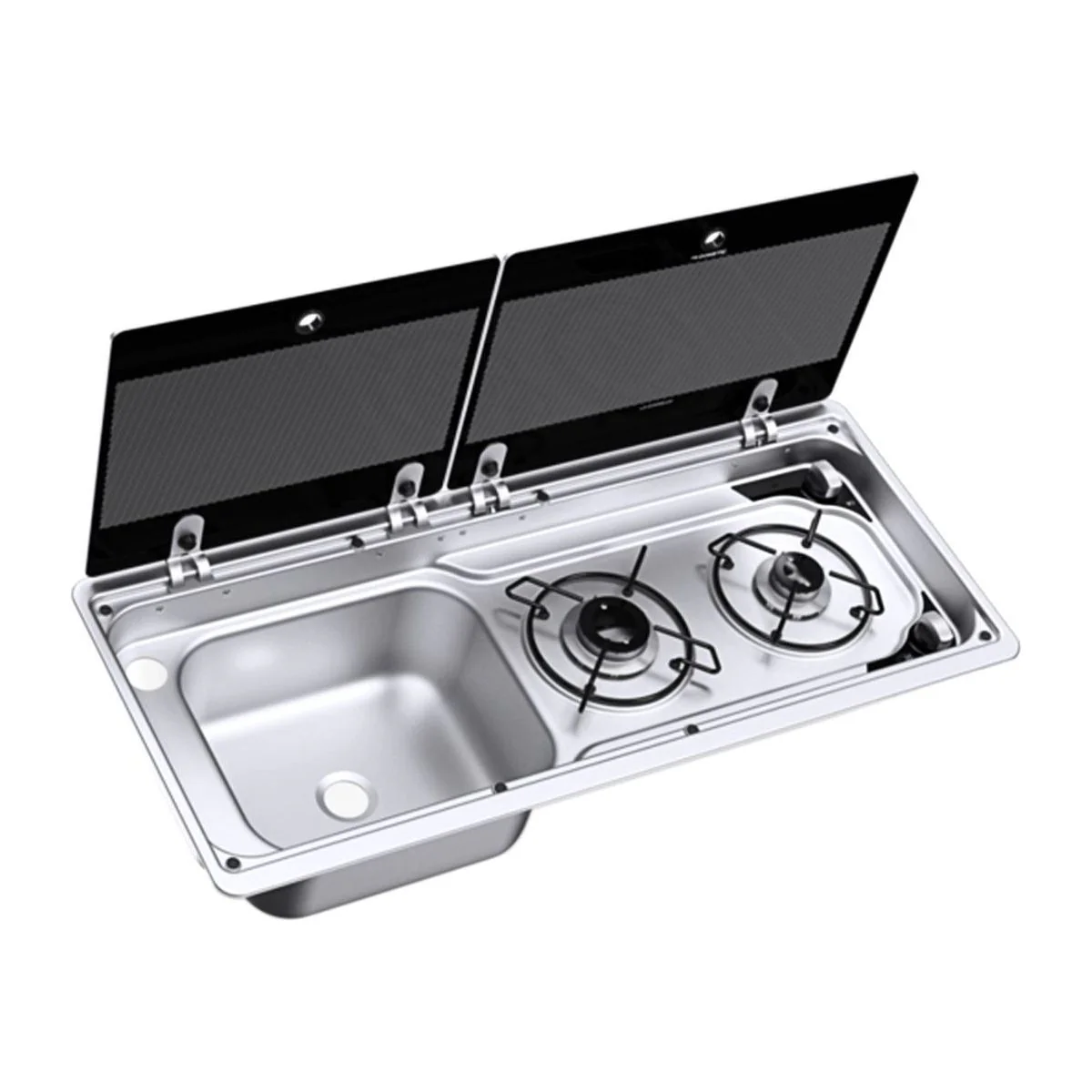 Dometic MO 9722L Hob & LH Sink Unit 760 x 325mm (2 Burners / 12V) - Convenient &