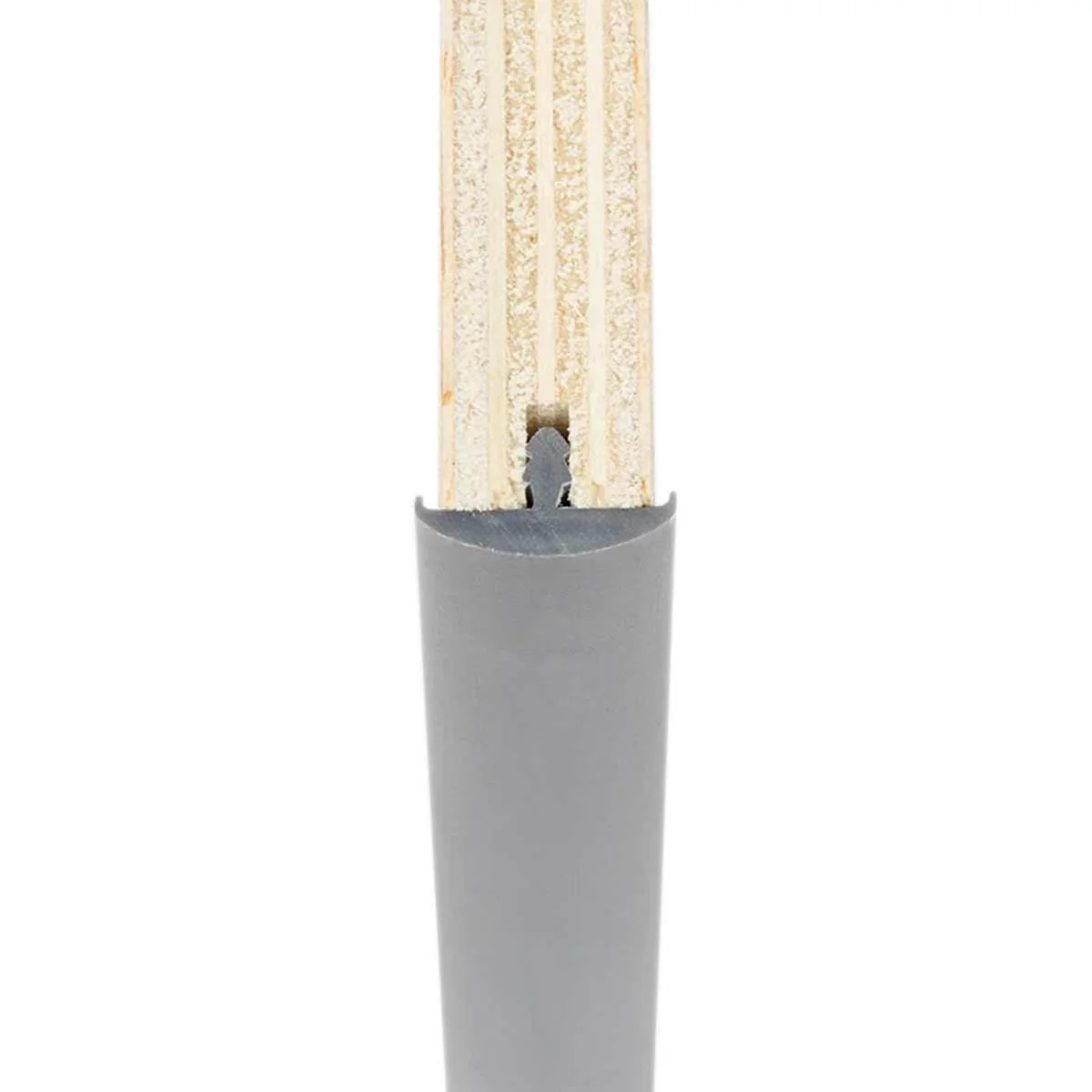 Double Lipped T-Trim Mid Grey 50m Roll