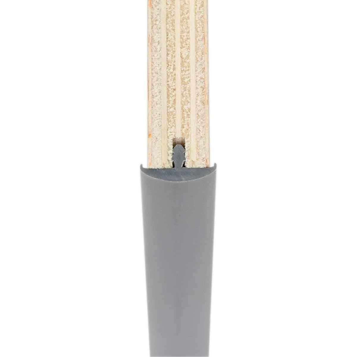 Double Lipped T-Trim Silver 50m Roll