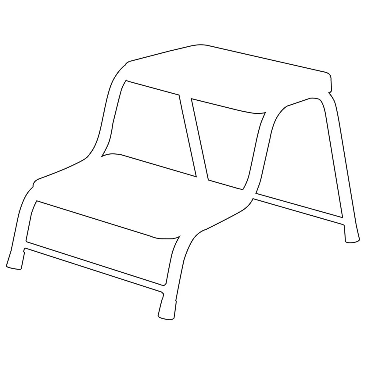 Double step in caravan white - Image 2