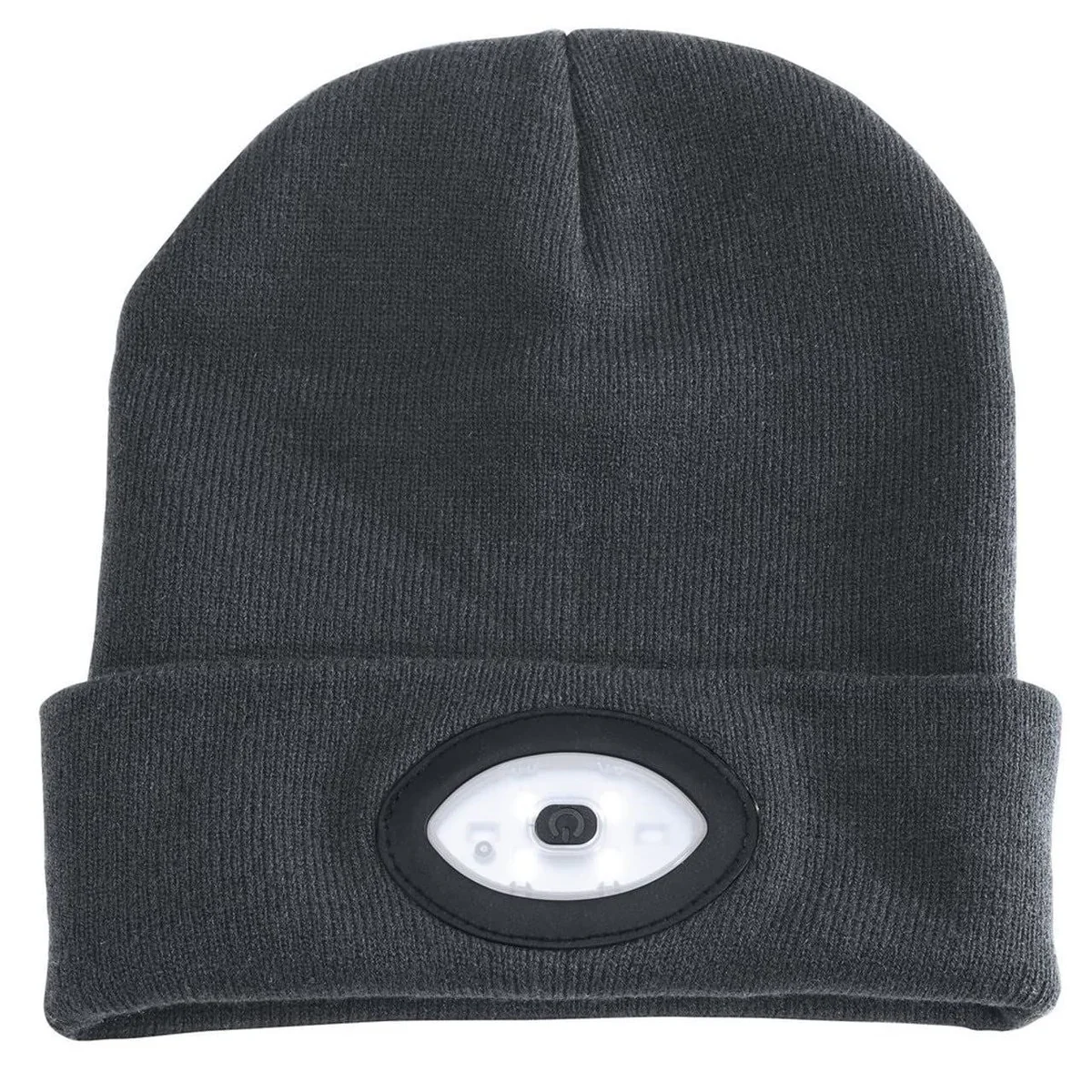 Draper Beanie Hat with Rechargeable Torch, One Size, 1W, 100 Lumens, Grey 99522 - Image 2