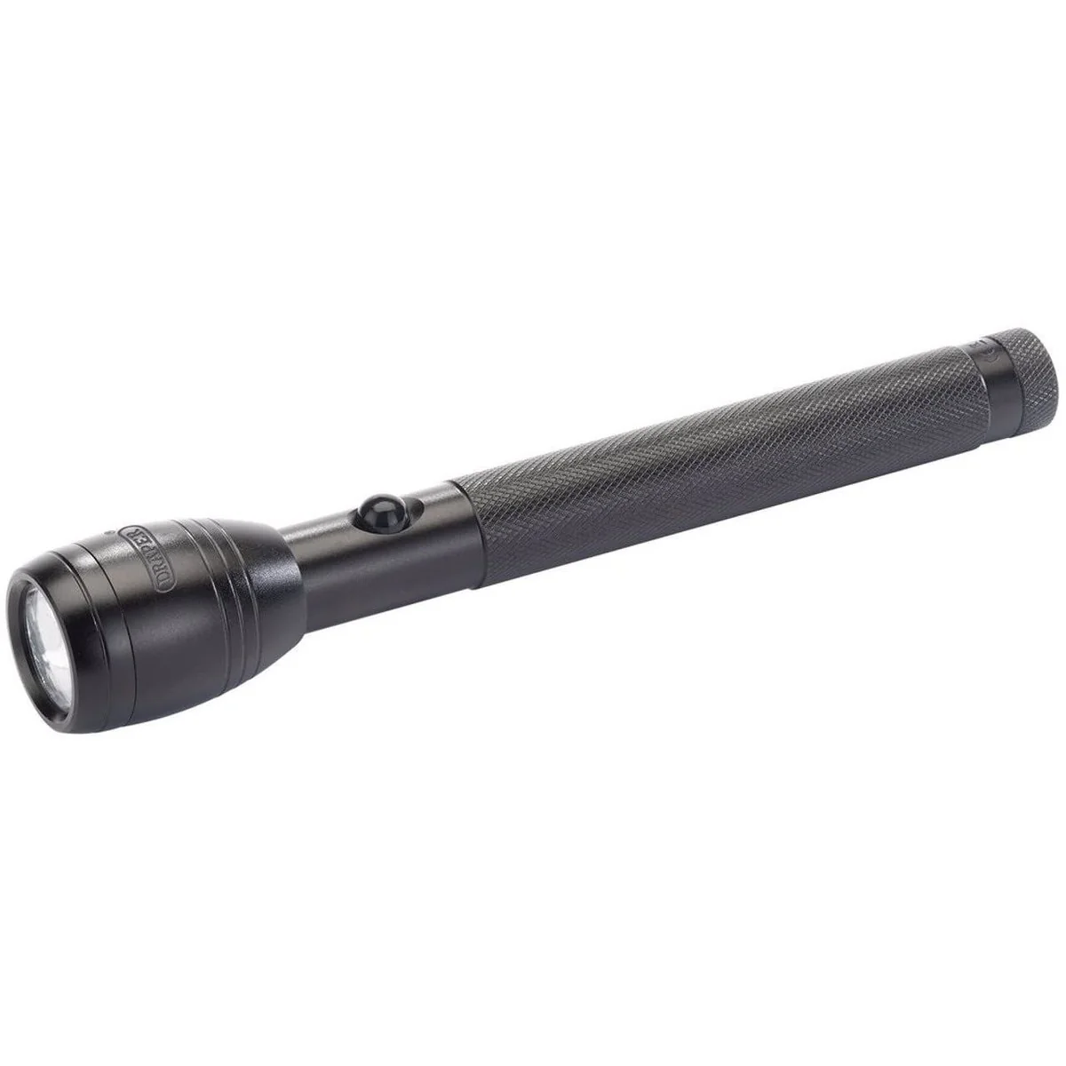 Draper LED Aluminium Hand Torch, 2 x AA Batteries Required 81109