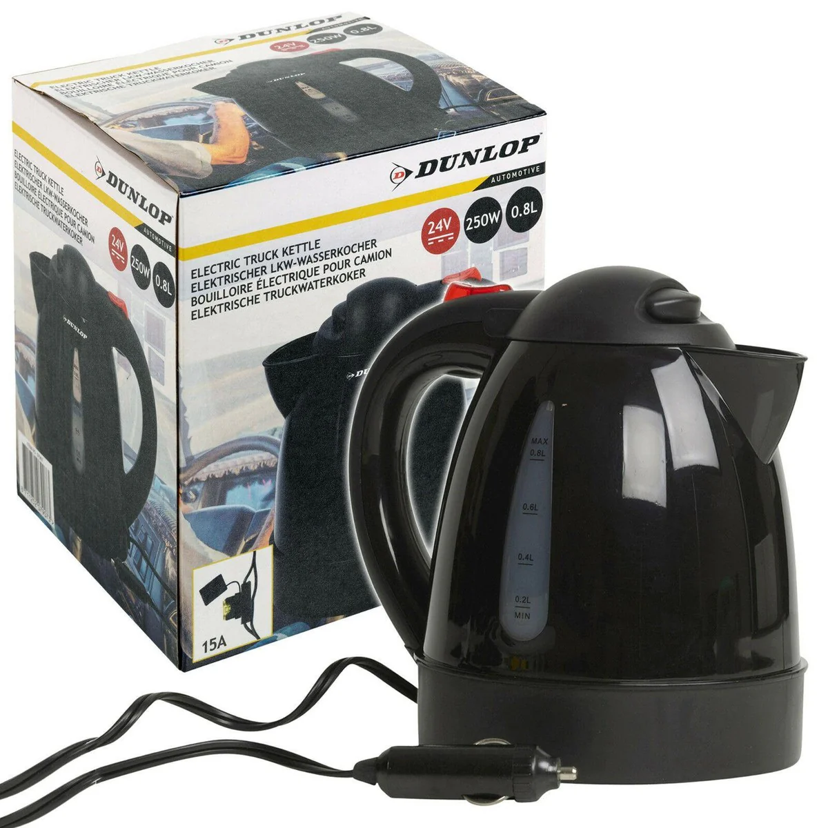 Dunlop 0.8Ltr 24V Travel Kettle