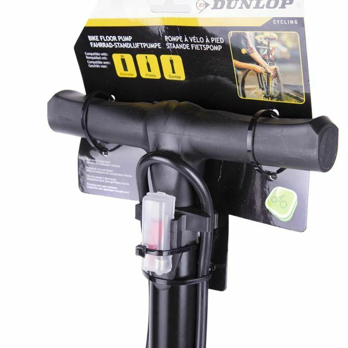 Dunlop Floor Bike Air Pump Stable Foot Car Football Inflatables 12Bar Presta Uk - Image 3