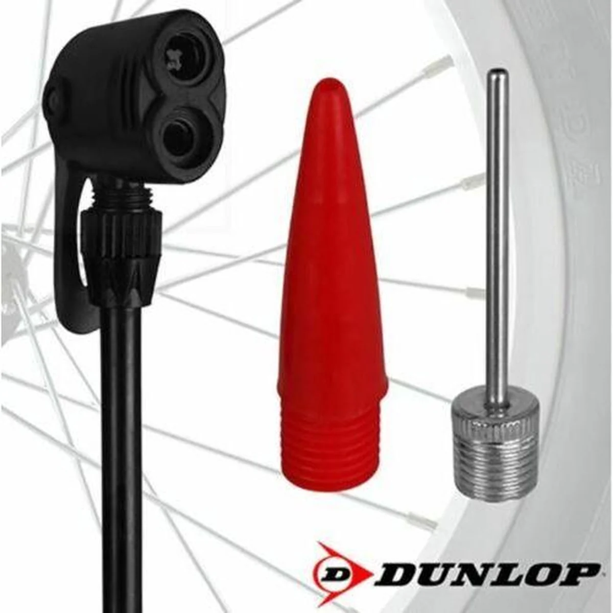 Dunlop Floor Bike Air Pump Stable Foot Car Football Inflatables 12Bar Presta Uk - Image 6