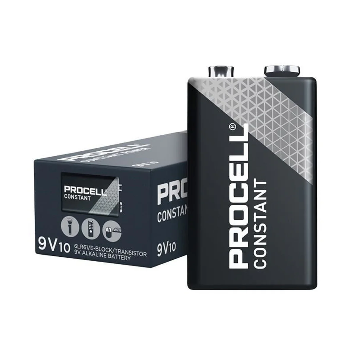 Duracell 9V PROCELL® Alkaline Constant Power Industrial Batteries (Pack 10) - Image 2