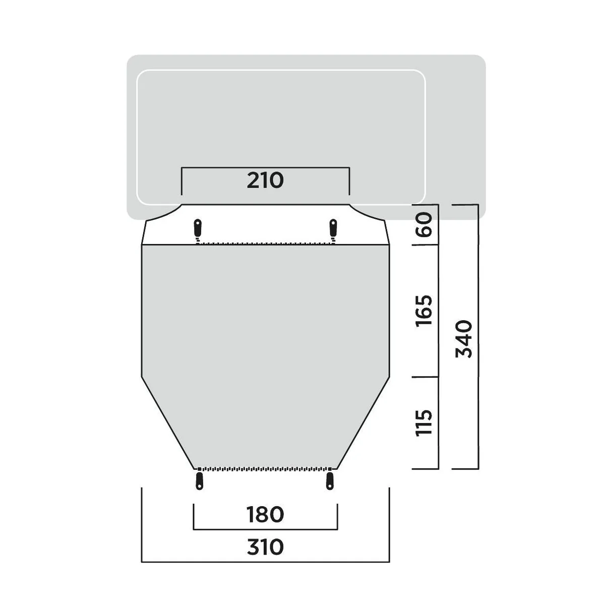 Easy Camp Eidfjord Driveaway Awning Campervan 180-205cm Low - Image 10