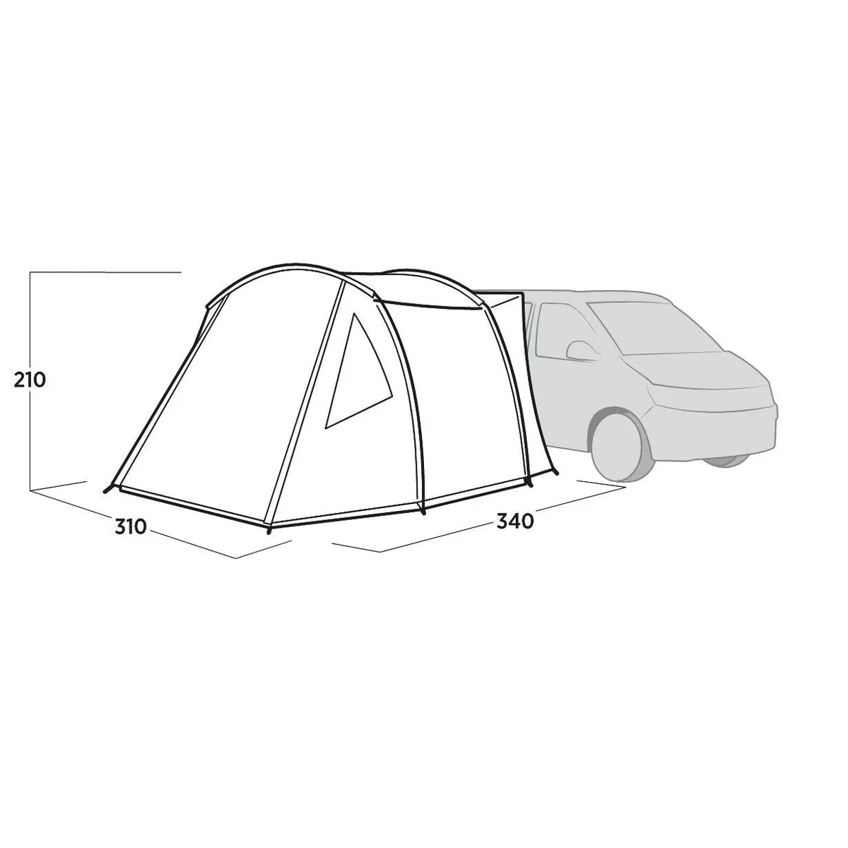 Easy Camp Eidfjord Driveaway Awning Campervan 180-205cm Low - Image 12