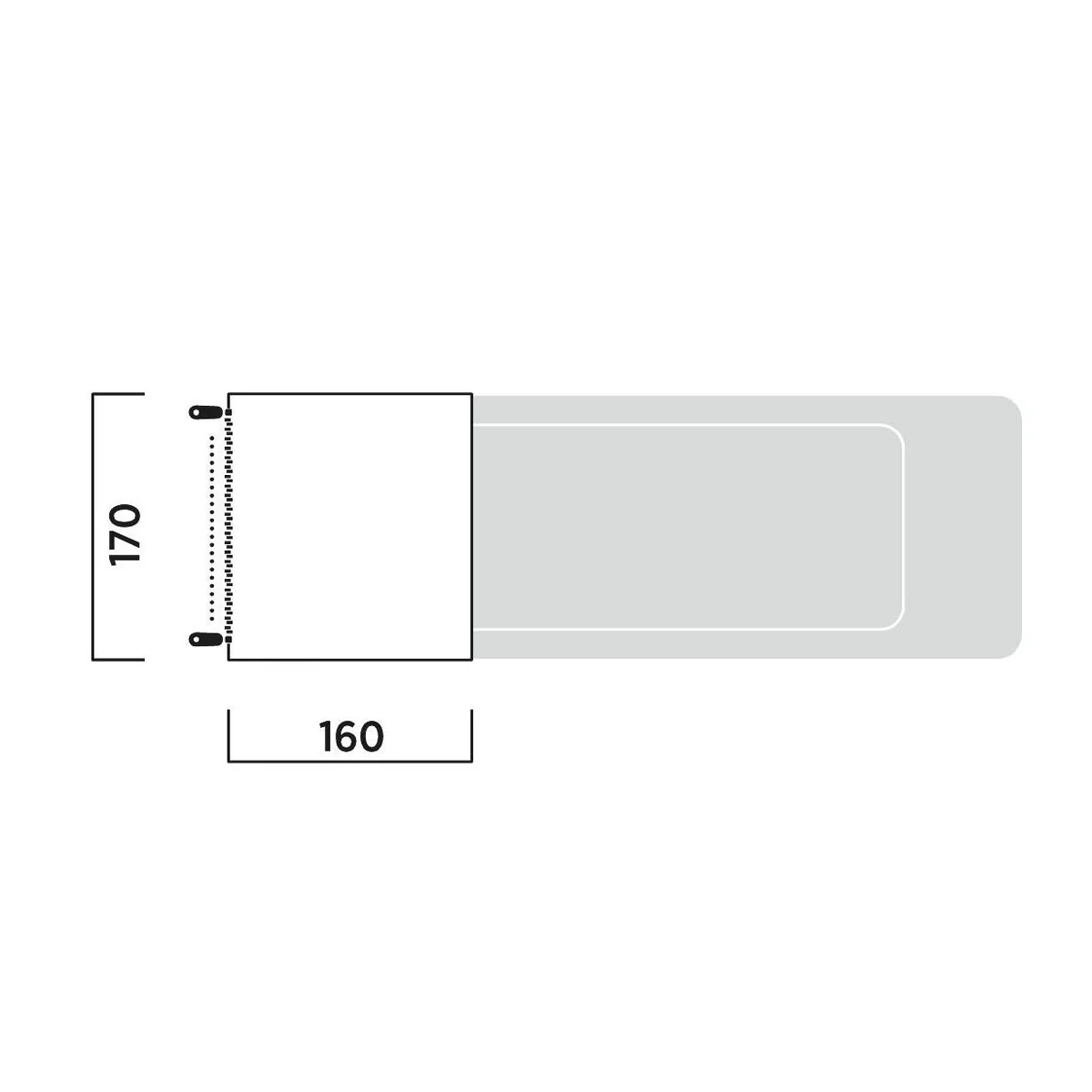 Easy Camp Krossbu Mini Tailgate Awning 175-190cm Caddy Berlingo Rifter - Image 8