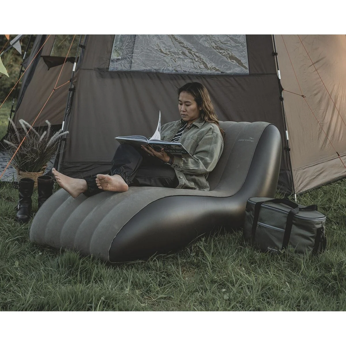 Easy Camp Maple Lounger Brown Inflatable Lounger - Image 4