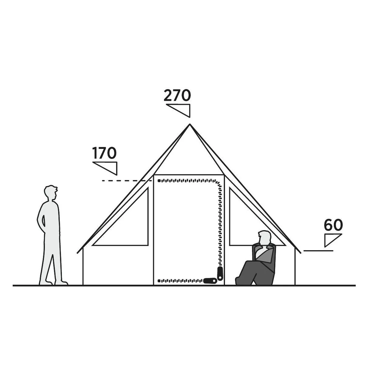 Easy Camp Orsa Cabin Tent Dark Sand 8 Person - Image 4