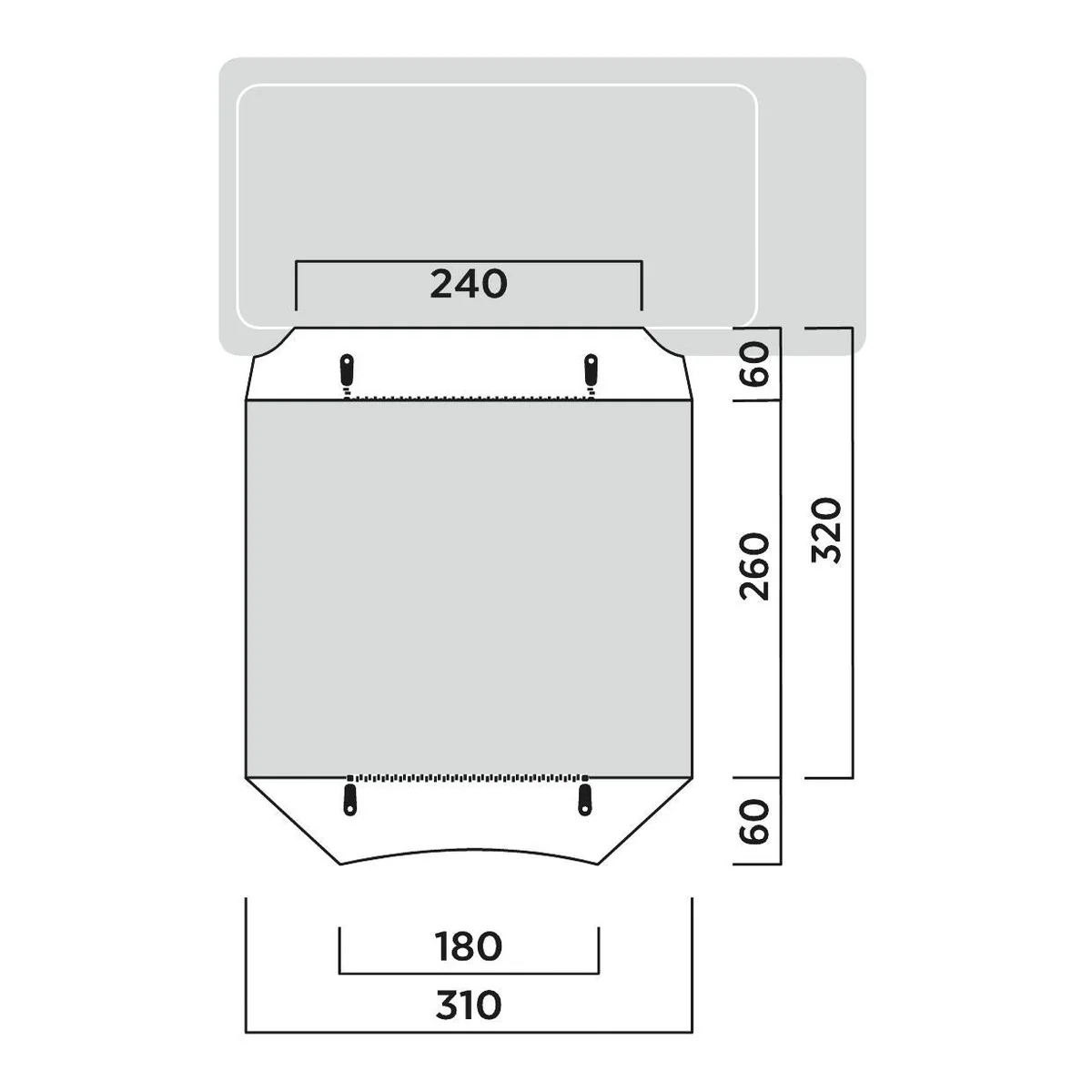 Easy Camp Reine Driveaway Awning Campervan Low (180-200cm) - Image 13