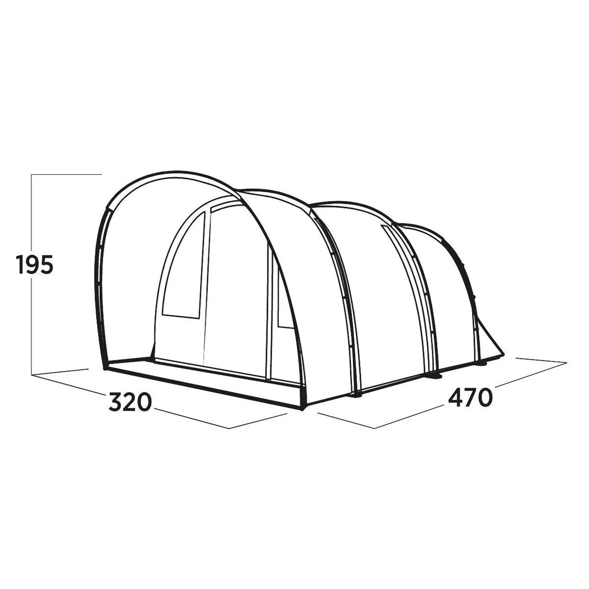 Easy Camp Skarvan 5 Pole Tent Blue 5 Person - Image 11