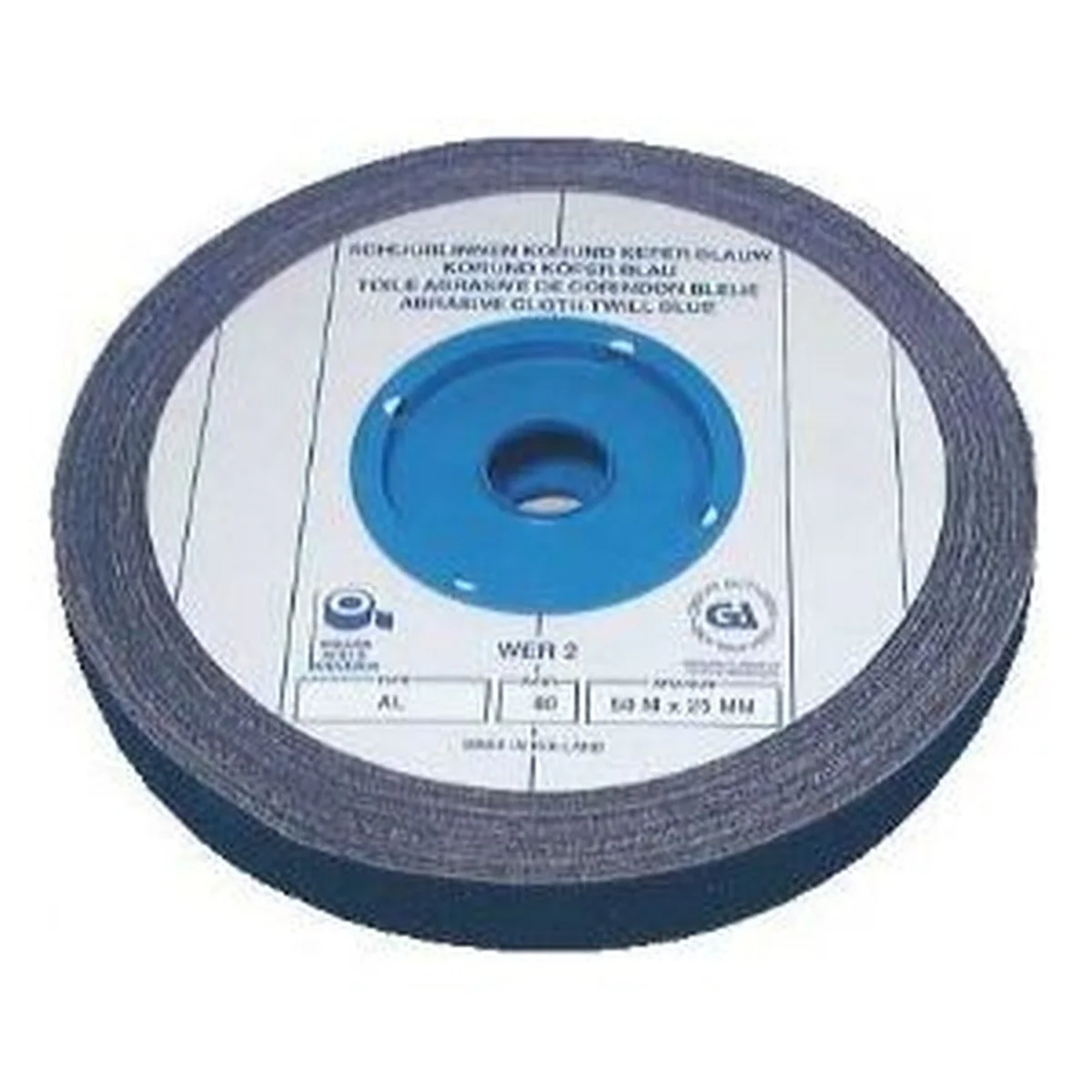 Emery Roll Blue Twill 50Mm 80 Grit WER30