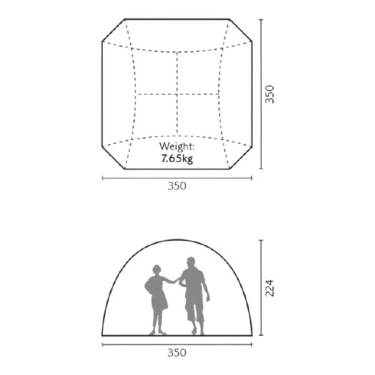 Event Shelter Royal Leisure 3.5X3.5X2.3M Outdoors Garden Gazebo Camping Festival - Image 5