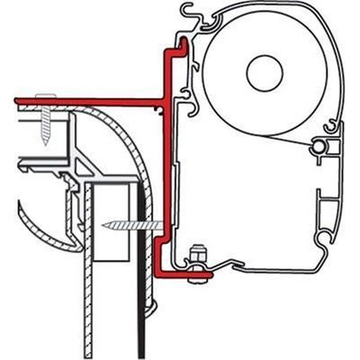 Fiamma Adapter Brackets Pilote Explorer for F45 F70 Awnings Mounting 98655-729