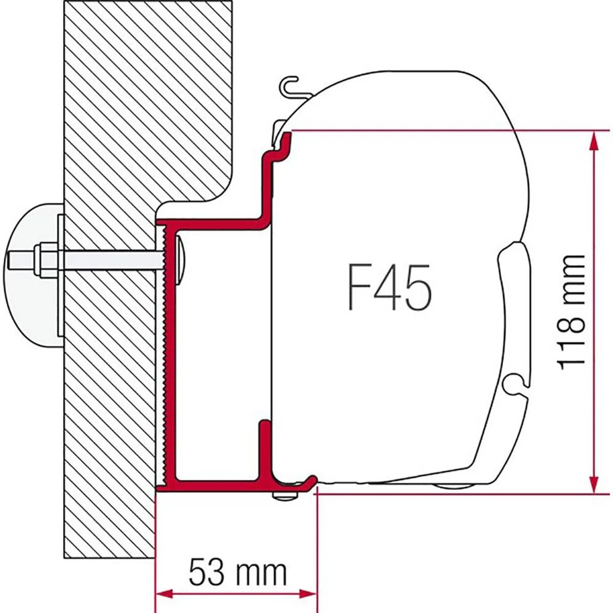 Fiamma Adapter Eura Mobil Karmann (400cm) - Image 2