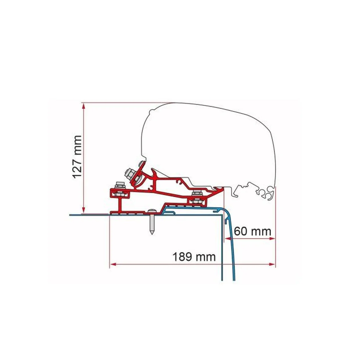 Fiamma Adapter F80 Rapido C Line 400
