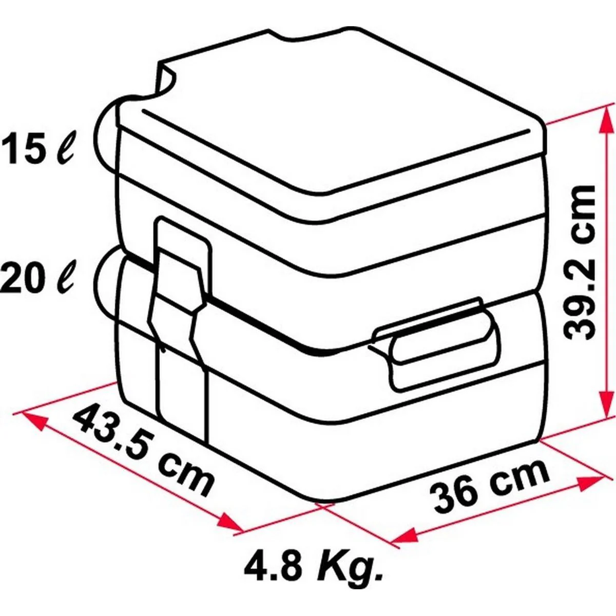 Fiamma Bi Pot 39 Toilet for Caravans and Motorhomes - Image 4