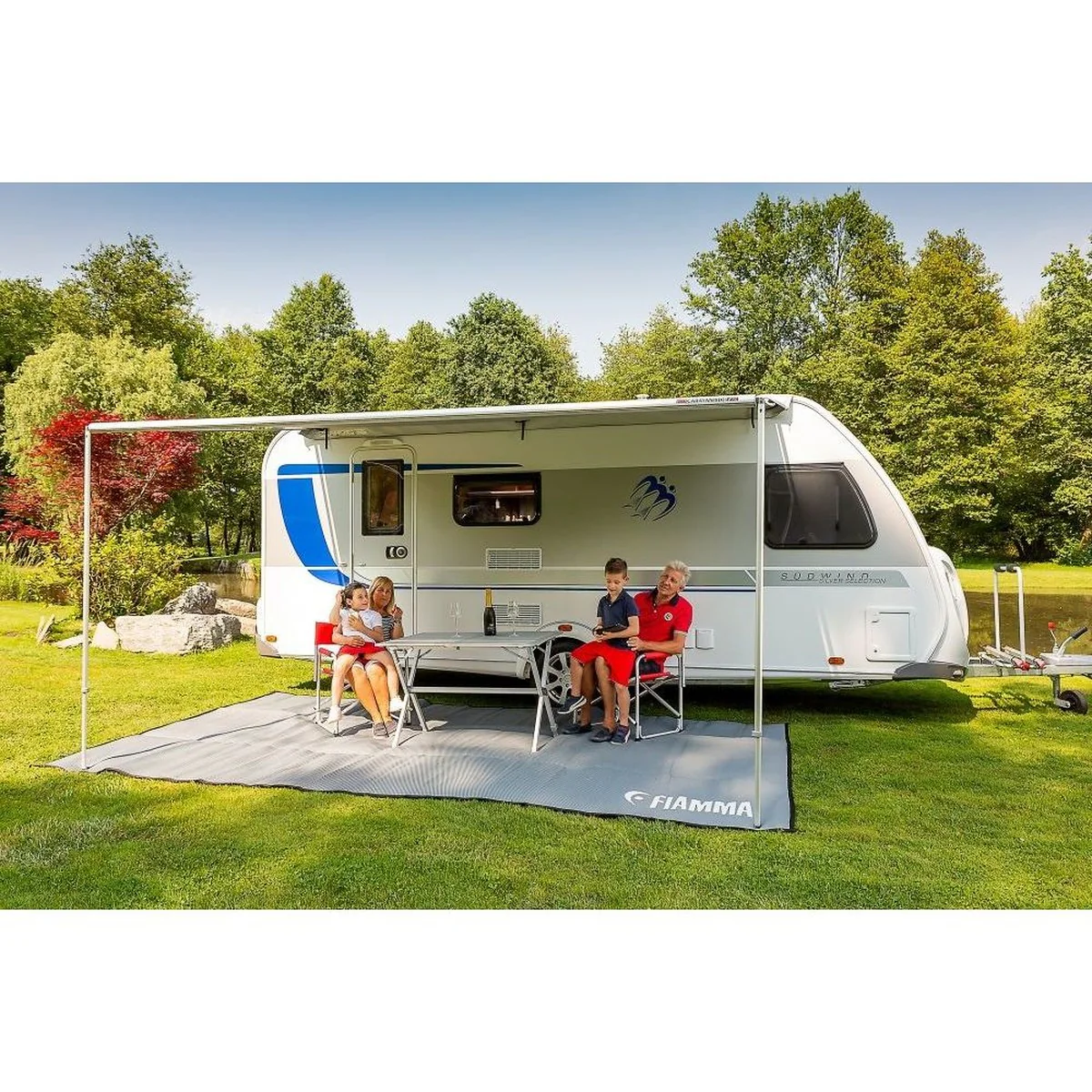 Fiamma Caravanstore Awning Canopy 310Xl Royal Blue (07740D01Q) 07740D01Q