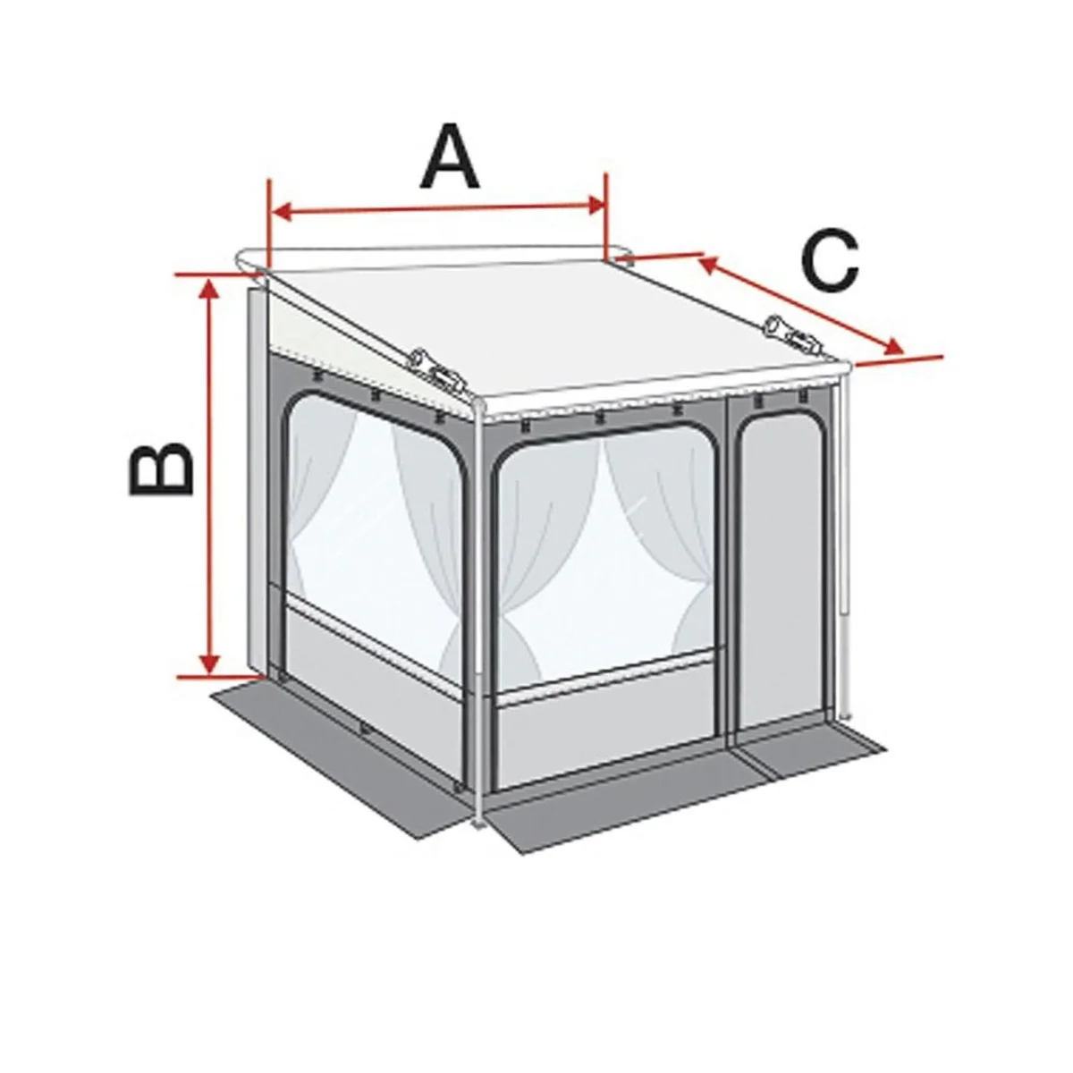 Fiamma Caravanstore XL ZIP 310 Privacy Room (08363-02-) - Image 3