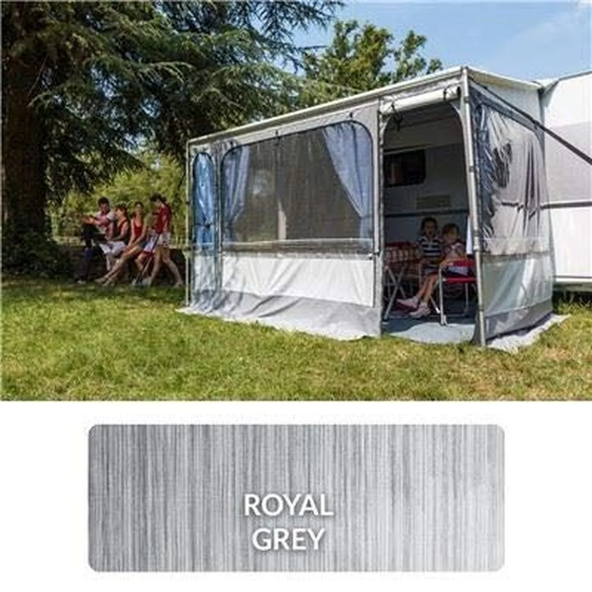 Fiamma Caravanstore Zip Canopy Xl 36M Royal Grey 06771E02R