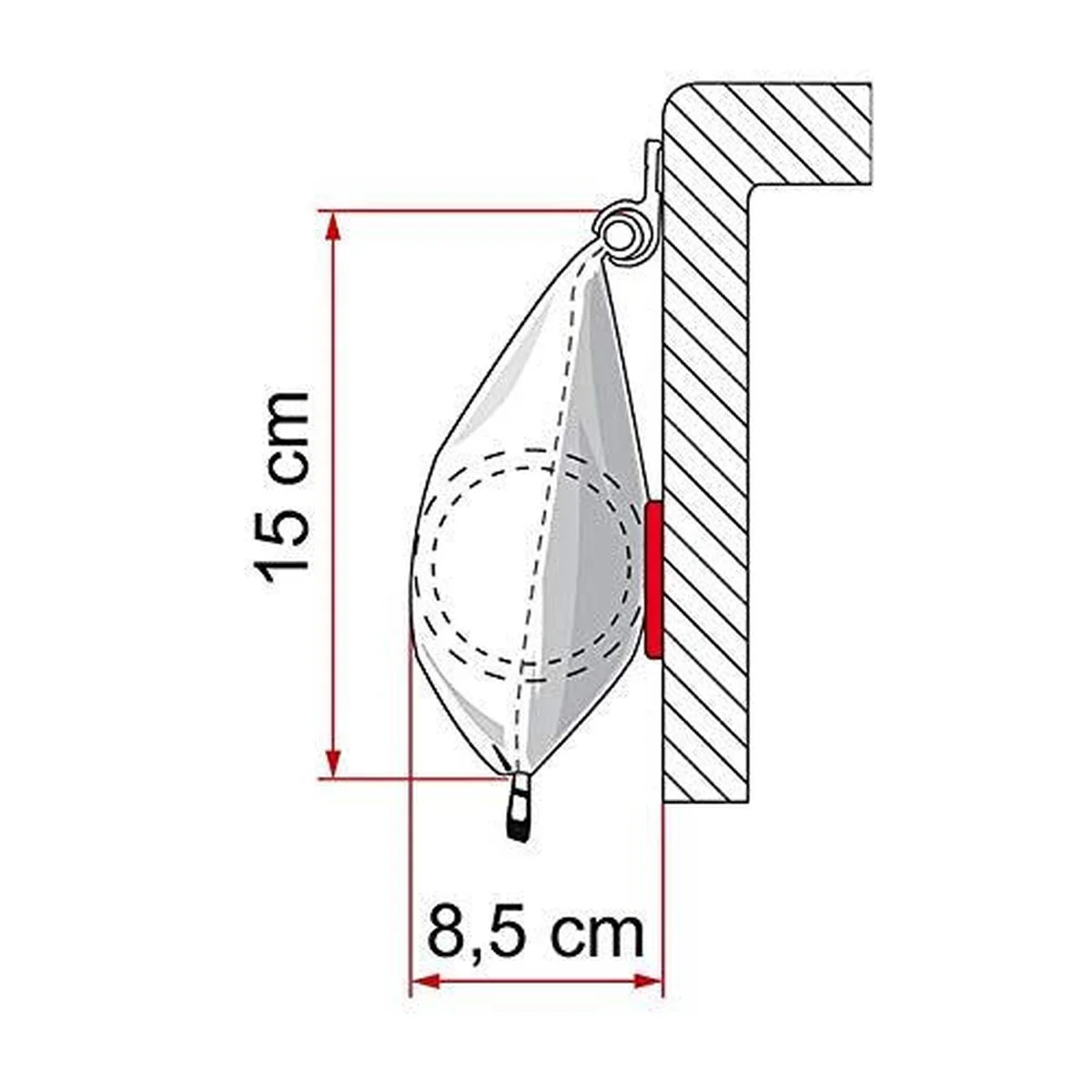 Fiamma Caravanstore Zip Canopy Xl 44M Royal Grey 06771G02R - Image 2