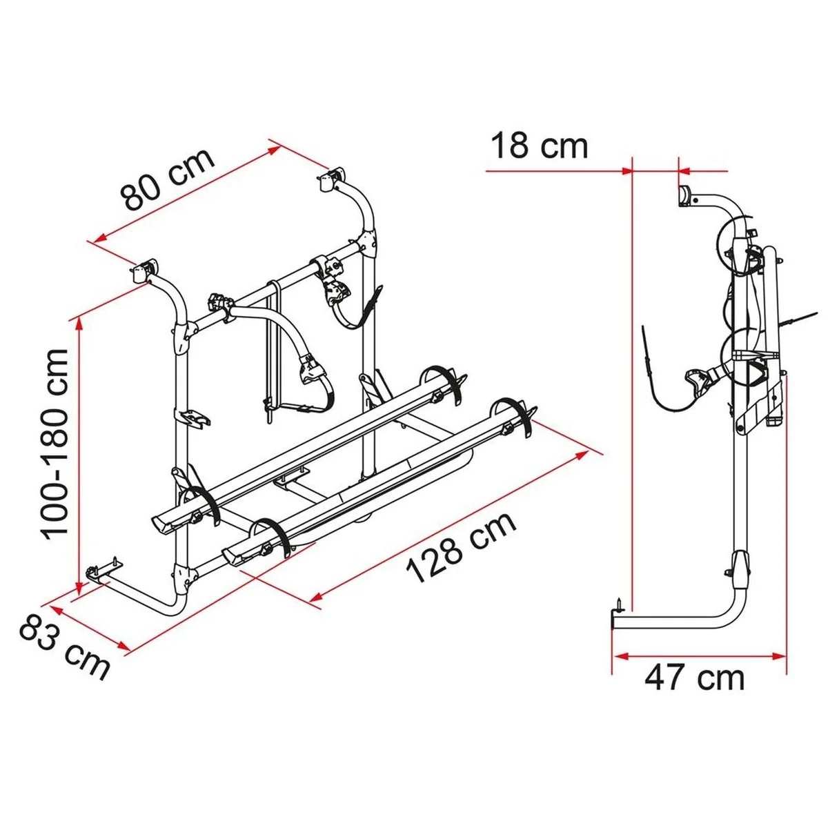 Fiamma Carry-Bike Caravan Universal (02093A76A) - Image 2