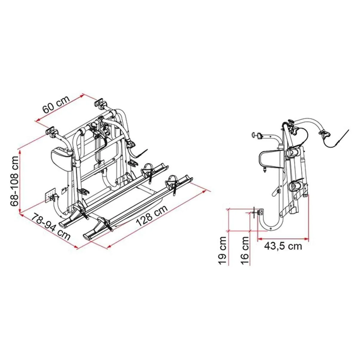 Fiamma Carry-Bike Lift 77 (02096-44-) - Image 2