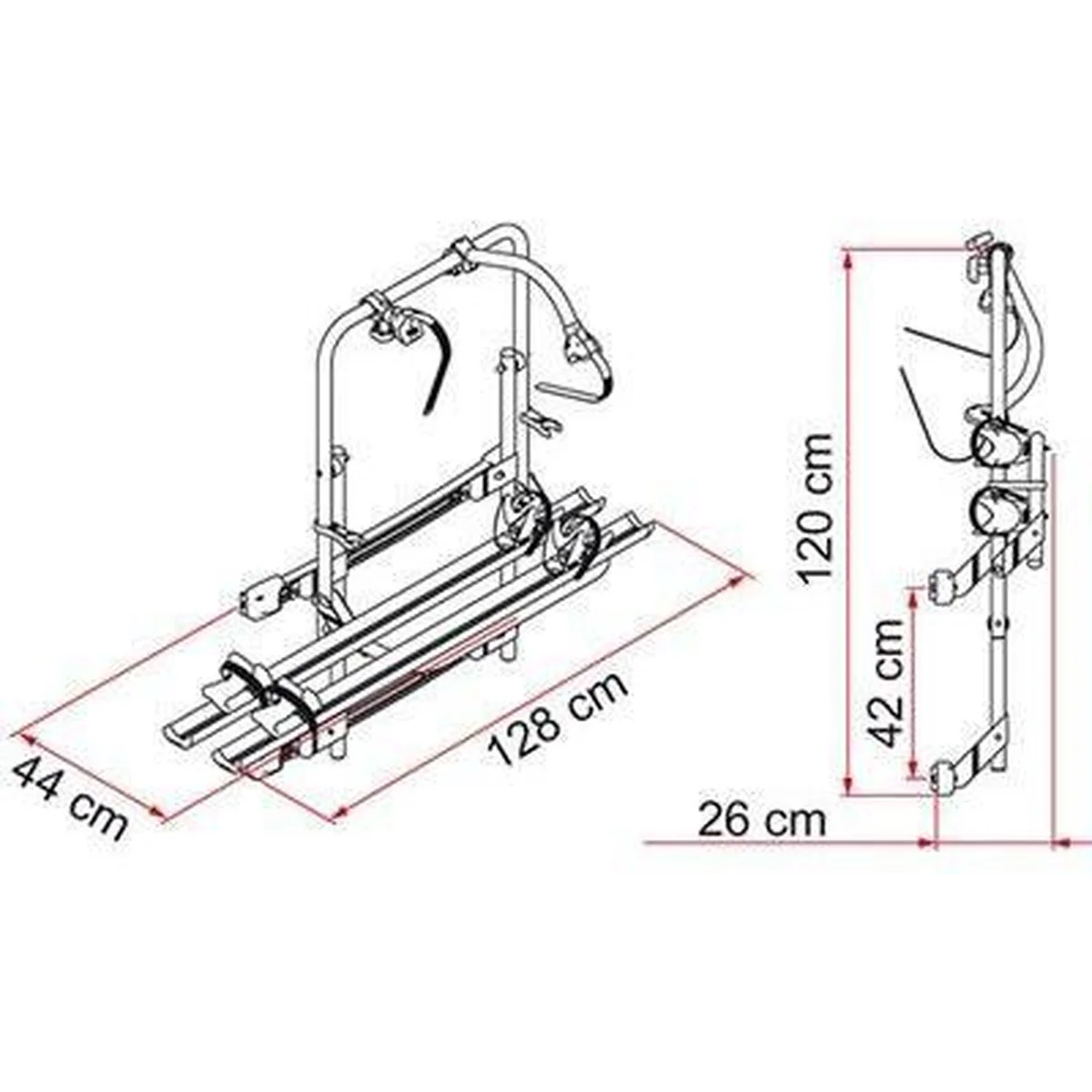 Fiamma Carry Bike Mercedes DJ Sprinter or Volkswagen Crafter 2006 Onwards - Image 3