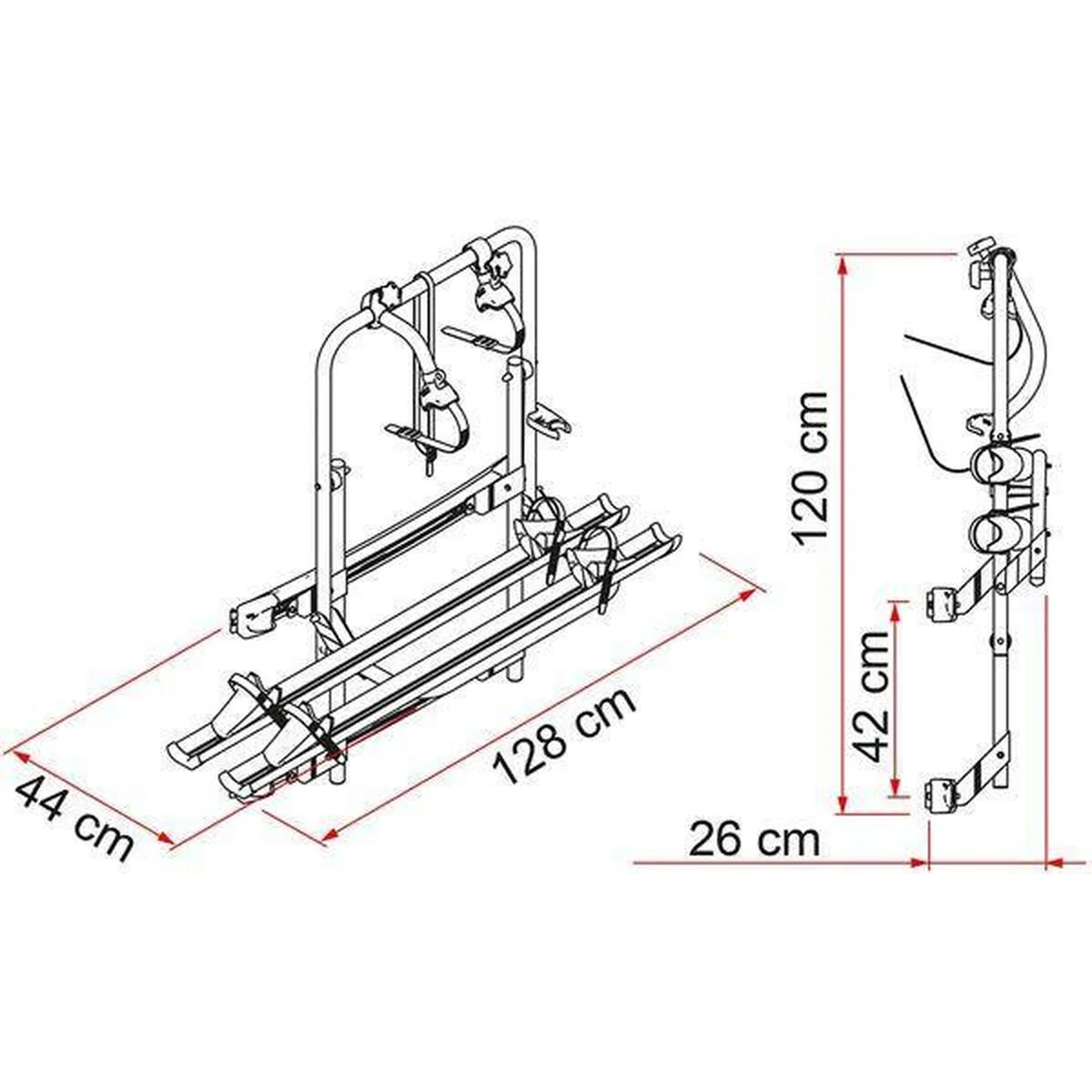 Fiamma Carry Bike Mercedes DJ Sprinter or Volkswagen Crafter 2006 Onwards - Image 4