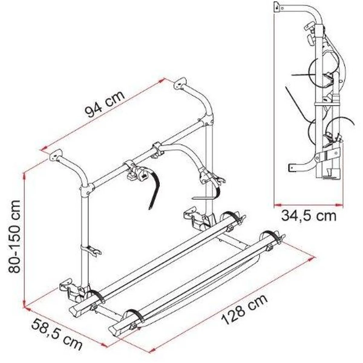 Fiamma Carry-Bike Pro Autotrail 02093A98A - Image 2