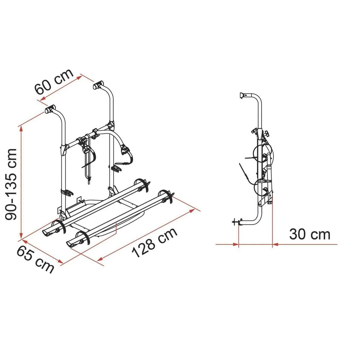 Fiamma Carry-Bike Pro for Hymer/Dethleffs (02093A64B) - Image 4