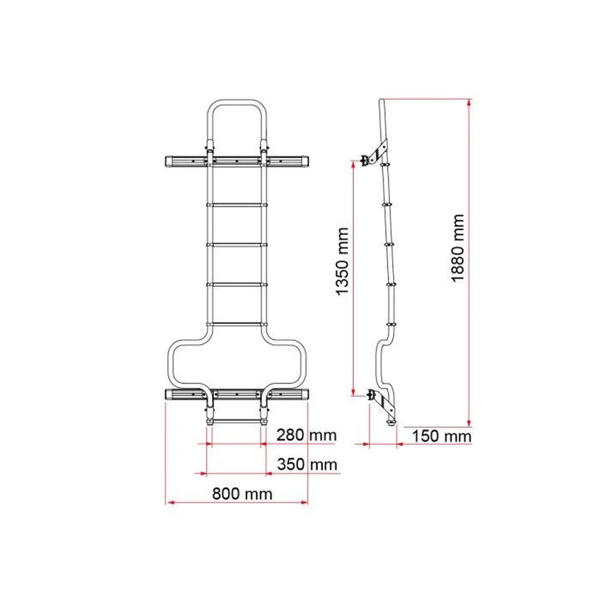 Fiamma Deluxe Dj Ducato Ladder - Image 2