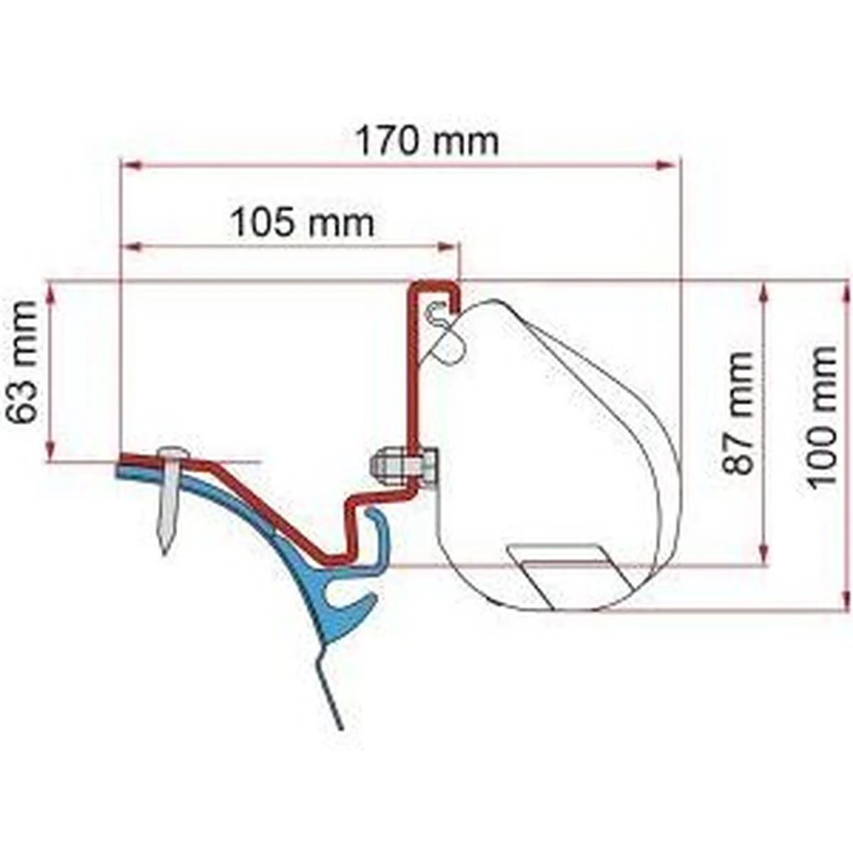 Fiamma F35 Adapter Kit Vwt6 Kepler L2 98655Z033