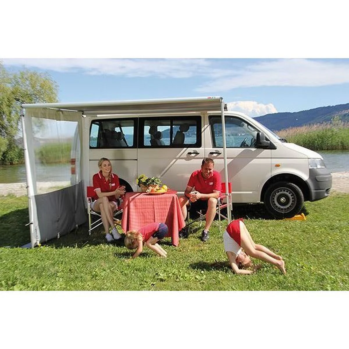 Fiamma F35 Pro 220 Awning Titanium Case Royal Blue Fabric Campervan Caravan 4X4 06762A01Q