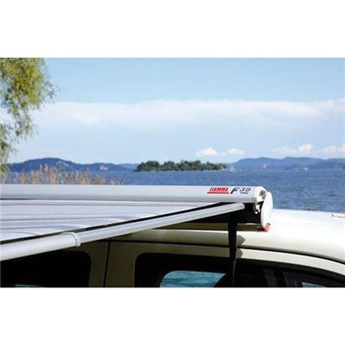 Fiamma F35 Pro Awning 180 Titanium Case Royal Blue Fabric Campervan Caravan 06762-01Q - Image 3