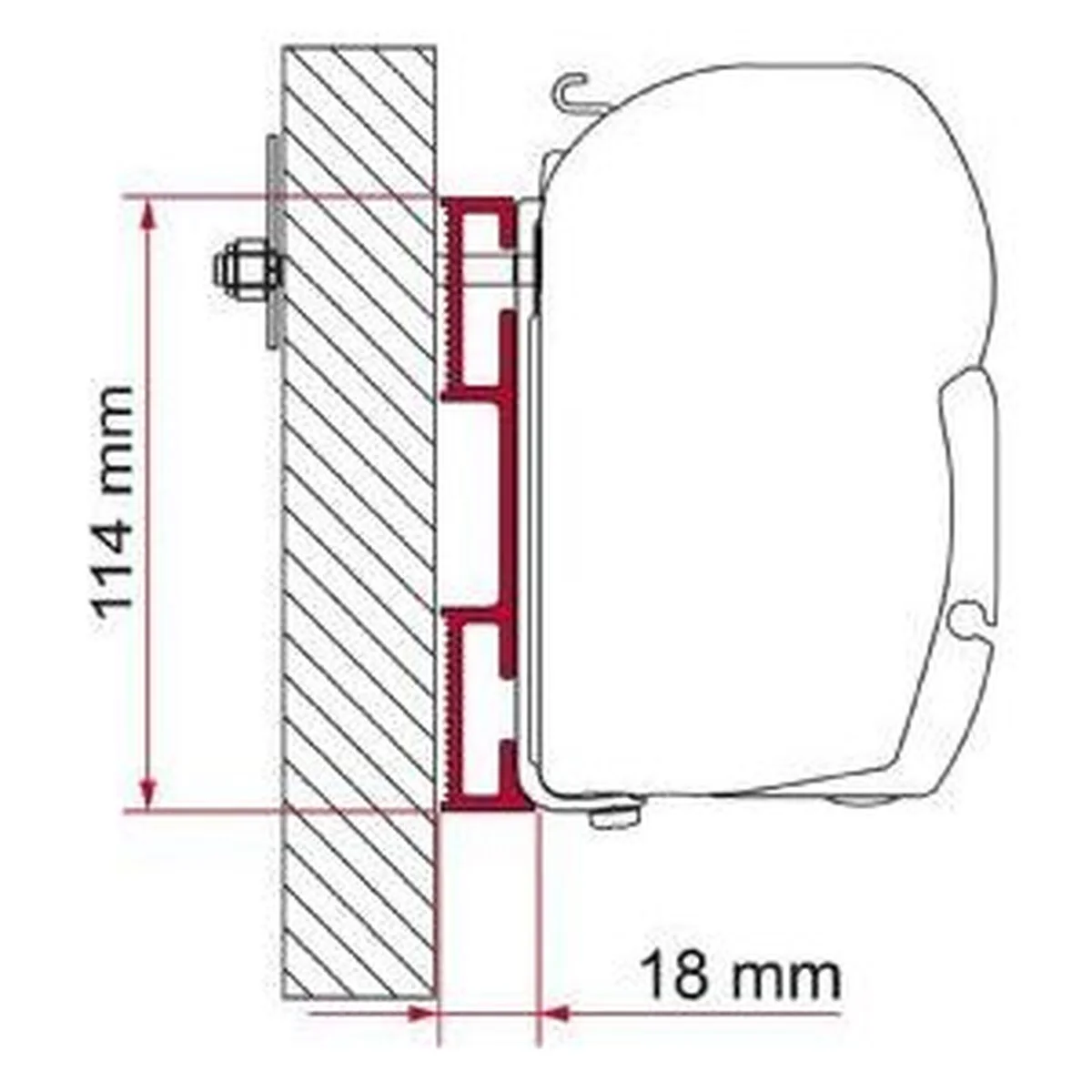 Fiamma F45 Adapter Kit D 12Cm 98655-022