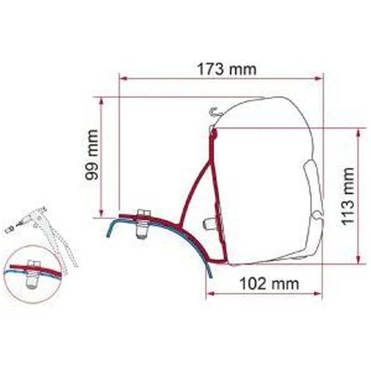 Fiamma F45 Adapter Kit Trafic/Vivaro 98655-854