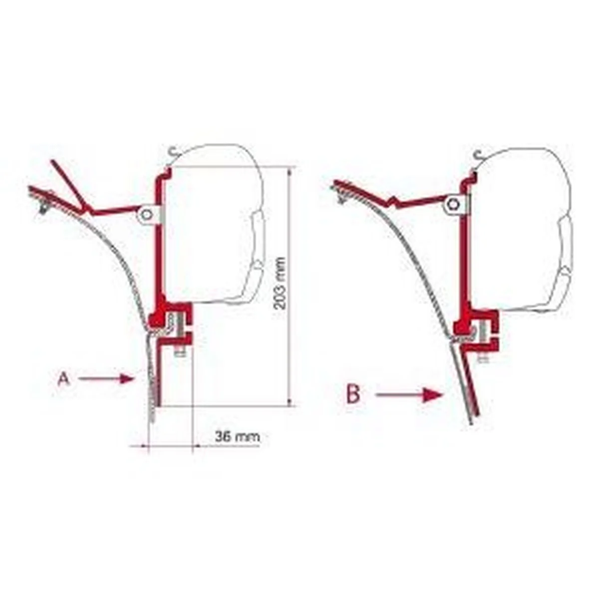 Fiamma F45 Adapter Kit Van 98655-017