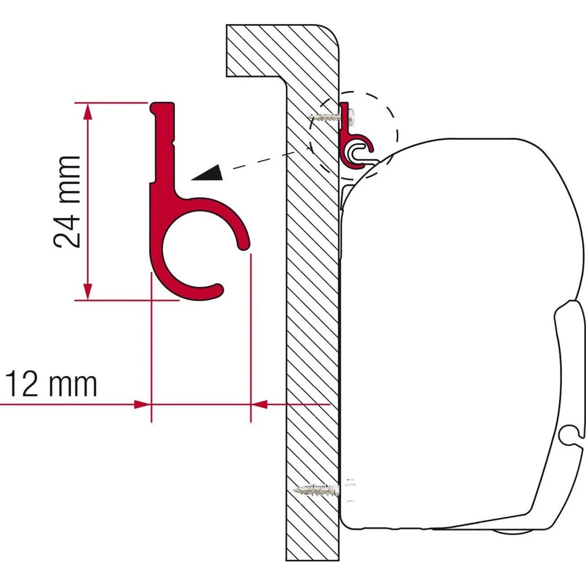 Fiamma F45 Adaptor Kit High Roof 98655-317