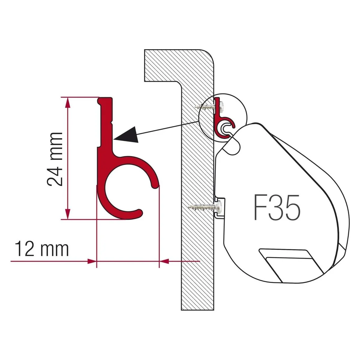Fiamma F45 Adaptor Kit High Roof 98655-317 - Image 2