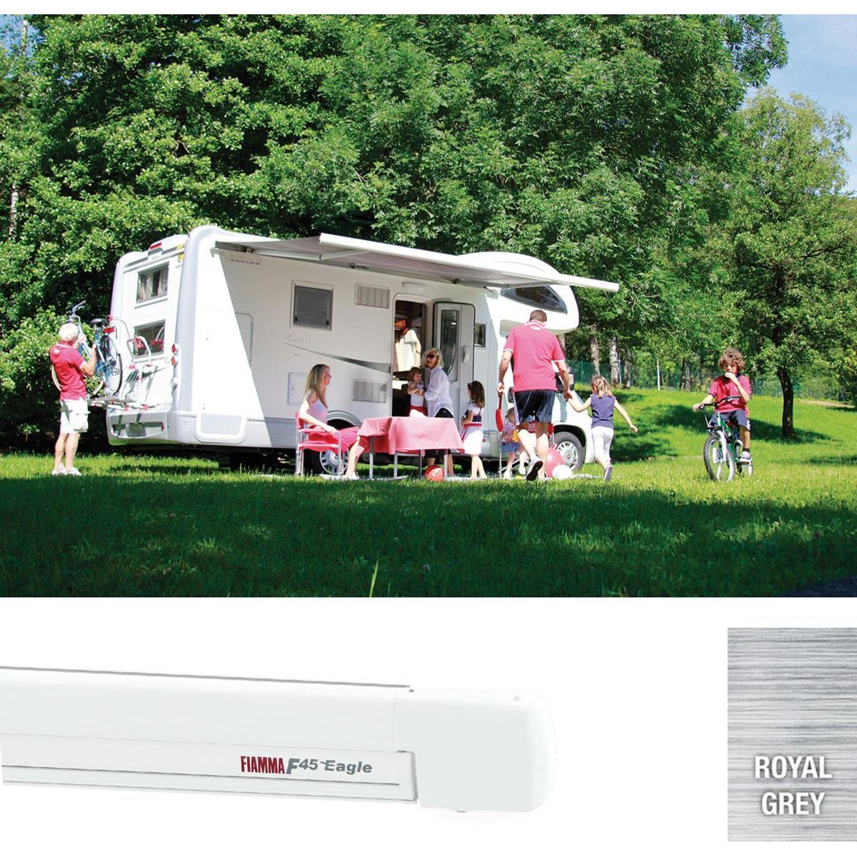 Fiamma F45 Eagle 350 Awning, Polar White Royal Grey