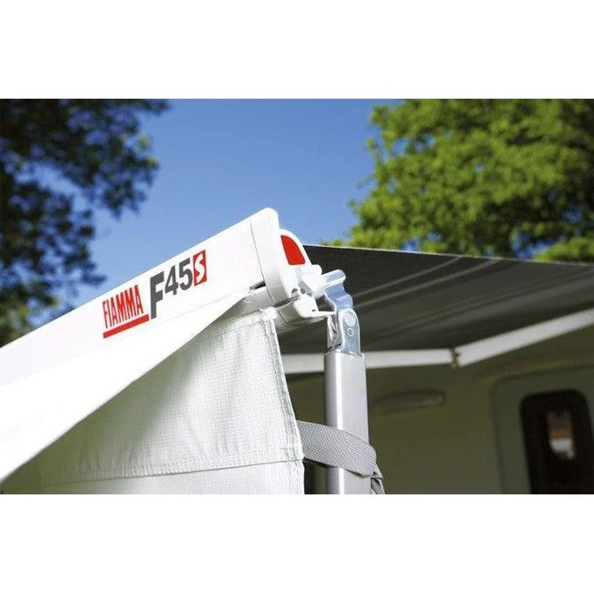 Fiamma F45 S Winch Awning Wind Out 300 Polar White Royal Blue Fabric 06280A01Q - Image 11