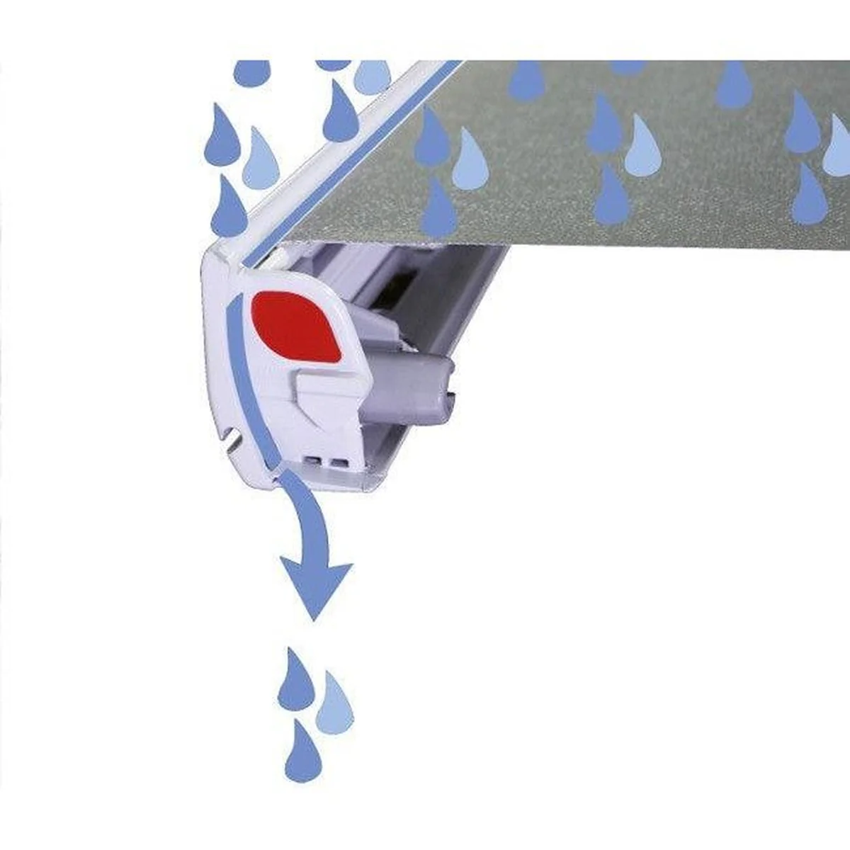Fiamma F45 S Winch Awning Wind Out 300 Polar White Royal Grey Fabric 06280A01R - Image 12